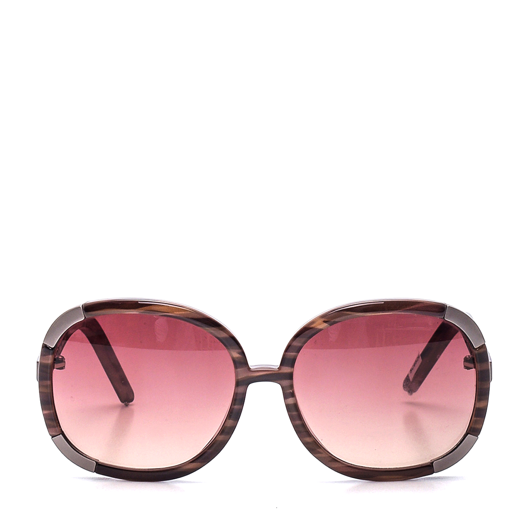 Chloe - Damson & Silver Acetate Sunglasses